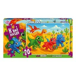 Дитячі м'які пазли "Dino Park" Danko Toys S20-10-06, 20 елементів