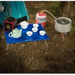 Стіл розкладний алюмінієвий для пікніку Naturehike NH17Z001-L, 34х25 см, сірий - мініатюра 5