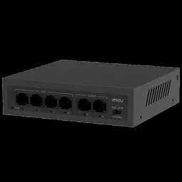 6-ти портовий некерований POE комутатор Imou SF106P з 4х POE 100 Мбіт + 2хUP-Link 100Мбіт, до 250м, 45Вт, 200×118×44 мм