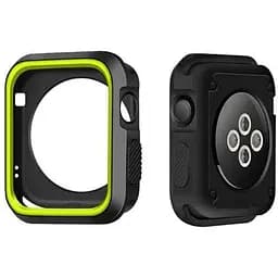 Силиконовый защитный корпус Primo для Apple Watch 38 мм Black/Yellow