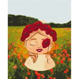 Картина по номерам Brushme Маковый венчик ©Лили Демачкович 40x50 см