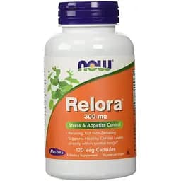 Снижение кортизола Now Foods Relora 300 мг 120 вегетарианских капсул