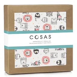 Пелюшки фланелеві Cosas Rose Leo & Giraffe 80х100 см, рожеві