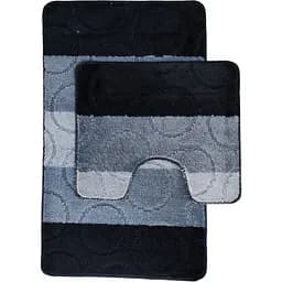Набір килимків для ванної Vezzer Avangartline 60x100 та 60x50 см сірий (VZA11304/0382)