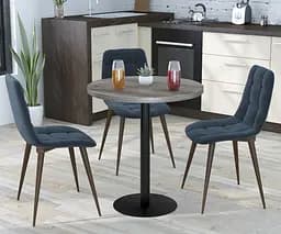 Обідній стіл круглий BS-450 Діаметр 70 см Loft Design (Дуб Палена)