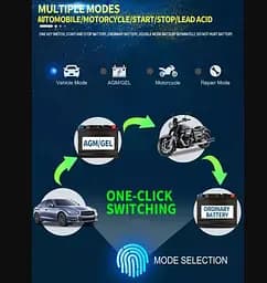 Зарядное устройство импульсное для аккумулятора ANHTCZYX ZYXJ30 12V/24V 4-8Ah (MF,WET,AGM,GEL) - мініатюра 6