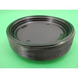 Тарілка одноразова пластикова Андрекс чорна кругла 220 мм 100 шт.