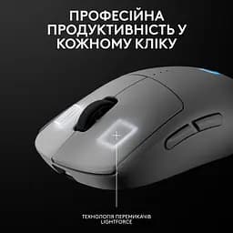 Миша бездротова Logitech G Pro 2 Lightspeed White (910-007302) - мініатюра 5