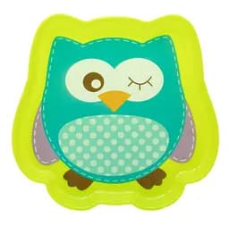 Тарілка Baby Team Улюблені тварини Совеня, 300 мл, салатовий (6012_совенок_сал)