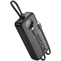 Зовнішній акумулятор HOCO J132A Sabio 22.5W+PD20W fully compatible power bank with 3 cables(20000mAh) Black (6942007632591)