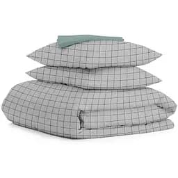 Комплект постільної білизни Cosas Grey geometry CS5 Євро сірий (CellAshgrey_104Ashmint_200)