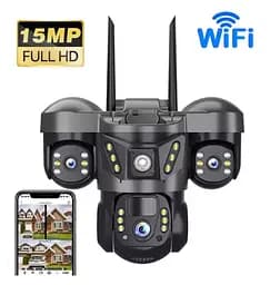 Вулична WiFi IPкамера SC29  15Мп  чорна 3 незалежних об'єктиви поворотні