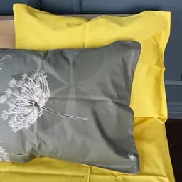 Наволочка MirSon Сатин 22-1391 Dandelion Dreams 60х60 см жовто-сіра (2200010563870)