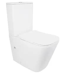 Унитаз напольный Qtap Tern Ultra Quiet с сиденьем Slim Duroplast/ Soft-close/ Quick Release QT17226003AW