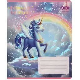 Упаковка зошитів ZiBi Kids Line Unicorn 12 аркушів в клітинку 25 шт. (ZB25.1752K) - мініатюра 5