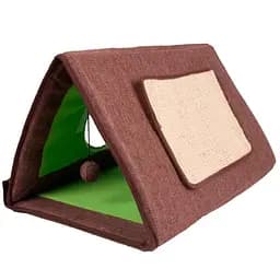 Flamingo Cat Tent 3in1 фламинго тент 3в1 спальное место палатка-домик когтеточка для котов 3в1 50 см