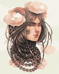 Картина за номерами "Хмарливі думки ©lesya_nedzelska_art Ideyka KHO4995 40х50 см