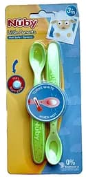 Термоложки Nuby Little Moments, 2 шт., зелений (NV0501001-LMgrn)