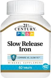 Вітаміни та мінерали 21st Century Slow Release Iron, 60 таблеток