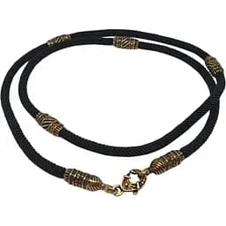 Ювелирный шелковый шнурок Crocus Ювелирный дом с золотыми вставками. Ш0033-4В/Д4ШН 60