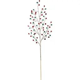 Гілка декоративна Yes! Fun з кристалами 83 см червоно-зелена (974112)