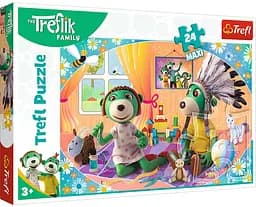 Набір Пазли - (24 елм. MАХІ) - "Давайте гратися разом" / Сім'я Трефликів