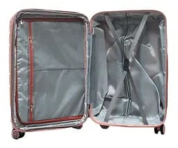 Валіза середня M поліпропілен Milano bag 0306 65×42×28см 56л Рожевий - мініатюра 4