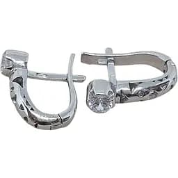 Срібні сережки Qvaliz з фіанітами. 902-00517