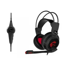 Навушники ігрові MSI DS502 Gaming Headset Black/Red з мікрофоном - мініатюра 6