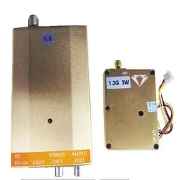 Система передачі відеосигналу 3W 1.3G Wireless CCTV Transceiver