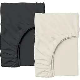 Набір простирадл на резинці Cosas BEIGE/BLACK 160х200х20 см (Set_Beige_Black_160x200_2)