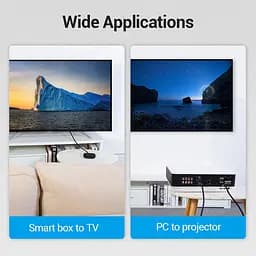 Кабель HDMI M - M, 2.0 м, V2.1, 8K 60Гц обплетення, чорний Vention - мініатюра 7