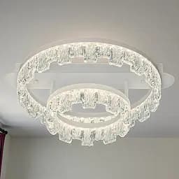 LED-світильник стельовий Diasha MX78205/400+200WH 55W, 2 кільця, 3 кольори світла, 40x50 см