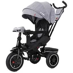 Велосипед трехколесный Tilly CAYMAN с пультом и усиленной рамой T-381/7 Серый лен /1/