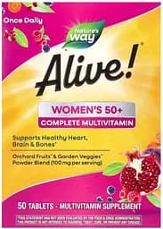 Комплекс для здоров'я жінок 50+ Nature's Way Alive! Women's 50+, 50 таблеток