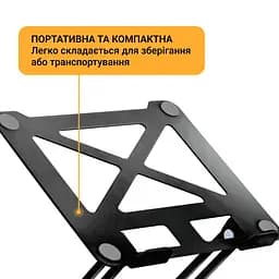 Підставка для ноутбука OfficePro Black Steel (LS380B) - мініатюра 2