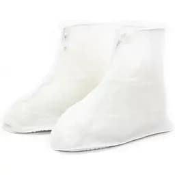 Бахіли на взуття Lesko від води та бруду ПВХ SB-101 2XL (43-44) White (15046)