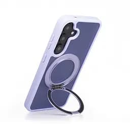 Противоударный чехол-панель для Samsung Galaxy S24 5G (SM-S921)/S25 5G, Unit Stand2, фиолетовый, силикон + поликарбонат, защита всего корпуса, с подставкой, поддержка магнитных держателей и беспроводной зарядки (MagSafe), ArmorStandart (ARM89561) - мініатюра 5