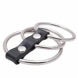 Сталевий фіксатор на пеніс "Володар Кілець" Сріблястий K000601