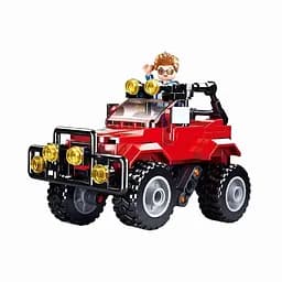 Конструктор Sluban M38-B0902 Джип з фігуркою, 135 деталей — ігровий набір для творчості та розвитку