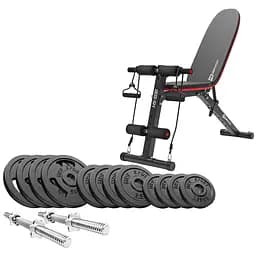 Набір Hop-Sport Strong 40 кг з лавкою HS-1030