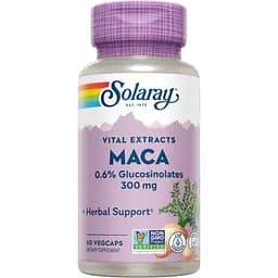 Мака перуанська Solaray Maca Root Extract 300 мг 60 вегетаріанських капсул (2023-10-2121)