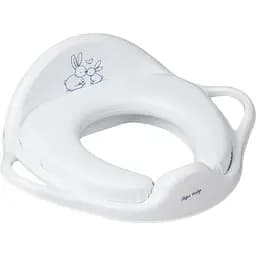 Туалетне сидіння Tega М'яке Зайчики біле
