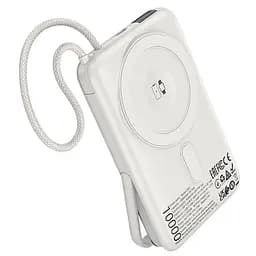 Портативний ЗП Power Bank Hoco Q43 Clever dual PD20W з БЗП Type-C 10000 mAh Silver - мініатюра 2