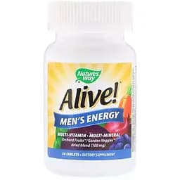 Мультивітаміни для чоловіків Nature's Way Alive ! Men's Energy 50 таблеток