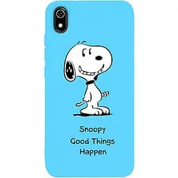 Чохол-накладка Toto Matt TPU 2 mm Print Case Xiaomi Redmi 7A #64 Snoopy Sky Blue