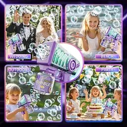 Бульбашковий пістолет для дітей Bubble Blaster Toy 5000+ Bubbles Per Min Bubble M - мініатюра 7
