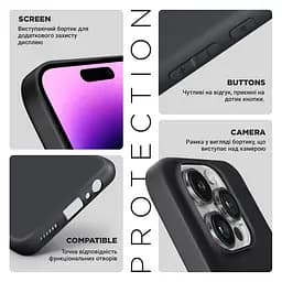 Чехол-накладка для смартфона Infinix Note 50 Pro Plus 5G, противоударный, силиконовый, термополиуретановый (ТПУ), с защитой камеры и корпуса, черный, защита всего корпуса, ArmorStandart (ARM85164) - мініатюра 4