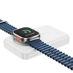 Портативний ЗП Power Bank Wiwu Wi-P061 22.5W+PD20W з БЗП+iWatch with cable 10000 mAh White - мініатюра 5