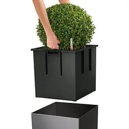 Вазон Lechuza Cube Premium 30/30/30 антрацит (16463) - мініатюра 4
